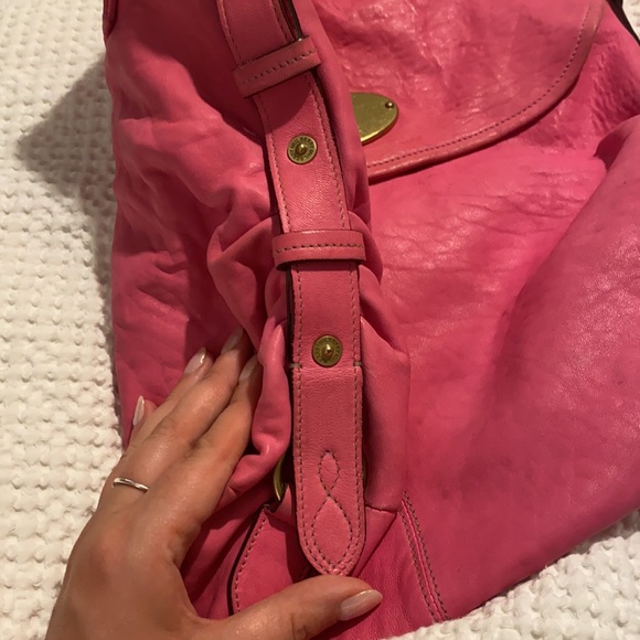 Lamb skin pink mulberry bag - Picture 4 of 11